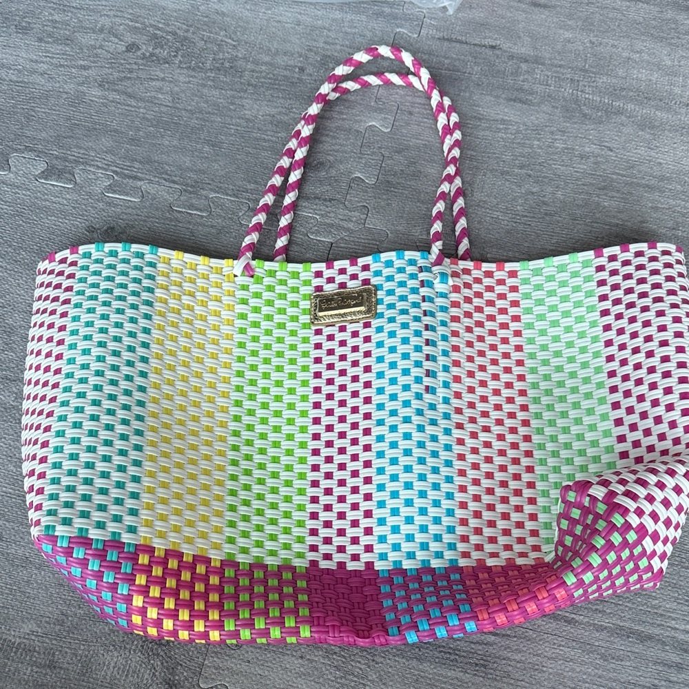 Lilly Pulitzer Multicolor Woven Tote